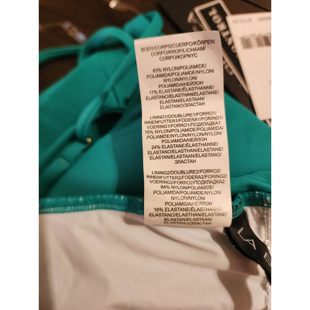 La Blanca One piece Swimsuit Bathing Suit 16 Emerald Forest Green Tummy Control - Picture 13 of 16